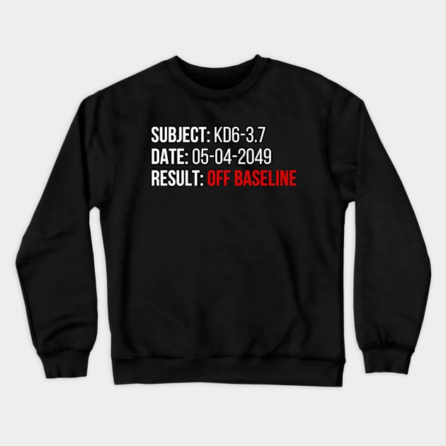 Blade Runner - OFF BASELINE Crewneck Sweatshirt by deanbeckton